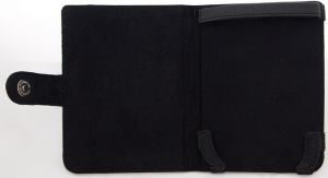 Чехол-обложка для PocketBook 515 Черный кожаный