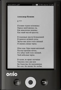 ORSiO story book купить, отзывы, цена, обзор. Электронная книга с шестидюймовым экраном