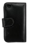 Кожаный чехол для iPhone 4 4s книжка Partner с красной вставкой